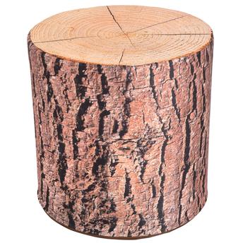 Buy Bolan Seat Cube - Oak With Bark (45 x 90 x 45 cm) Online in Dubai ...