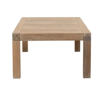 Natural teak 2024 coffee table