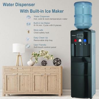 Buy Crownline Top Load Freestanding Water Dispenser W/Ice Maker, WD-232 (4  L, 500 W) Online in Dubai & the UAE