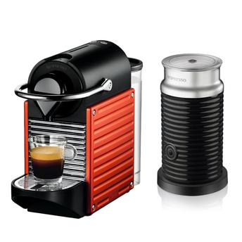 Buy Nespresso Pixie C61 Red Coffee Machine + Aeroccino Milk Frother ...