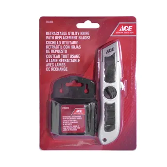Buy Ace Retractable Aluminum Utility Knife W/Blades (21 x 15 x 3 cm ...