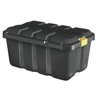 Buy Form Skyda Plastic Storage Trunk W/Lid & Castors (111 L) Online in ...