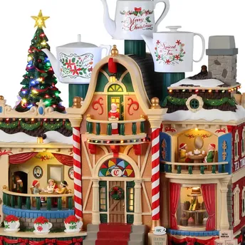 Lemax LED Multicolored Christmas Chocolatier Truffle Factory Christmas  Village 12 in. 