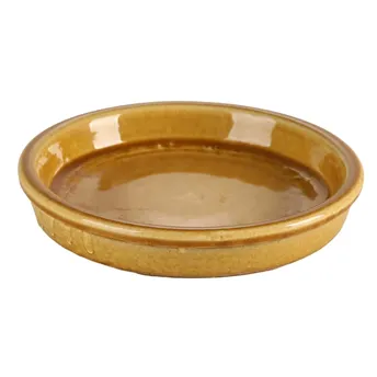 Buy Shanghai Glazed Ceramic Plant Saucer 35 Cm Ocher Online In Dubai   2266951 101.webp