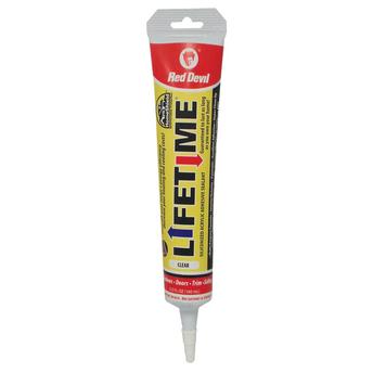 Red Devil Lifetime Siliconized Acrylic Adhesive Sealant (160 ml, Clear)