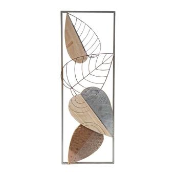Buy Danube Home Alayna Metal Taro Leaves Abstract Botanical Wall Art ...