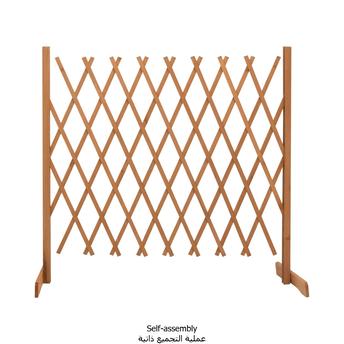 Buy vidaXL Garden Trellis Fence Orange 180x100 cm Solid Firwood Online ...