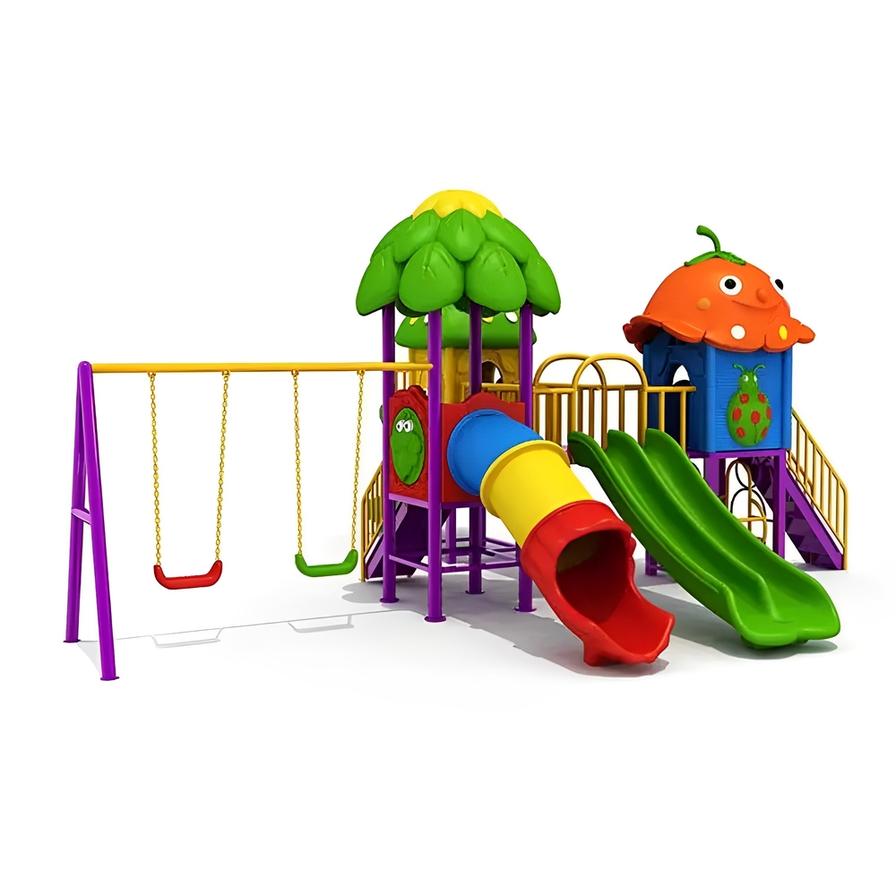 Children's outdoor swings and 2024 slides