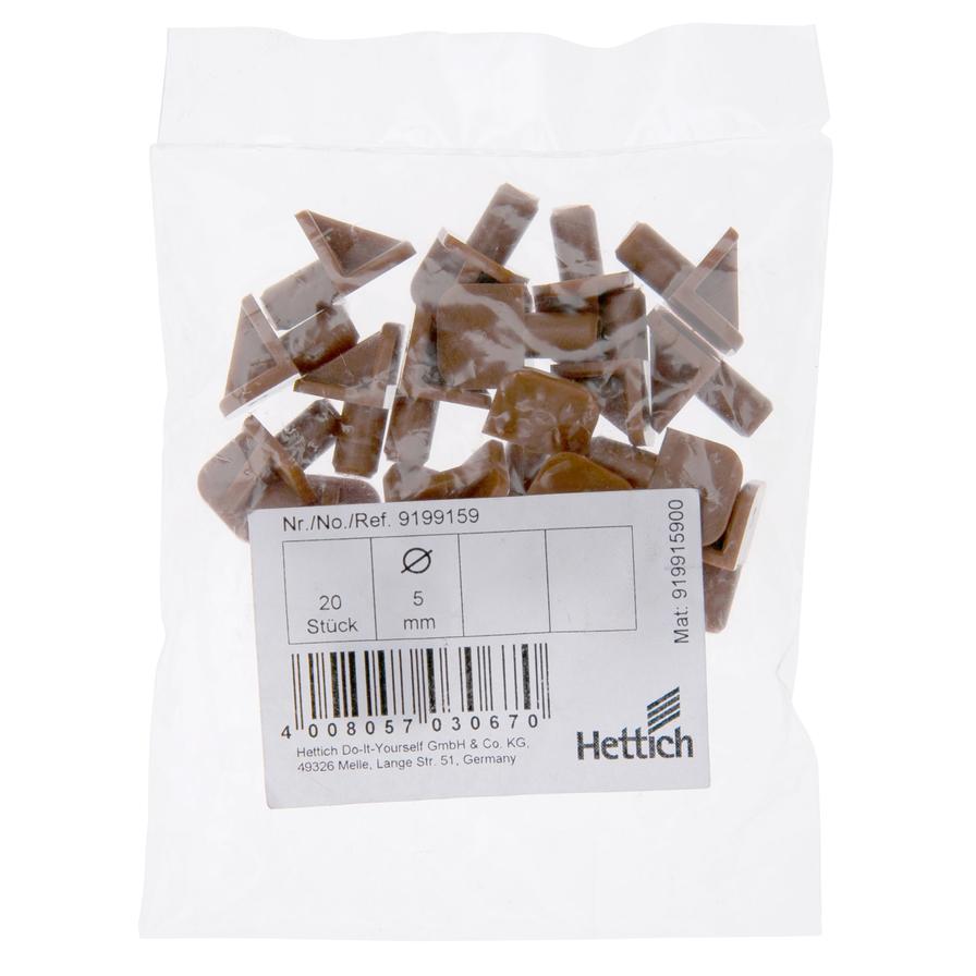 Hettich Plastic Shelf Support Pegs Pack (0.5 cm, 20 Pc.)