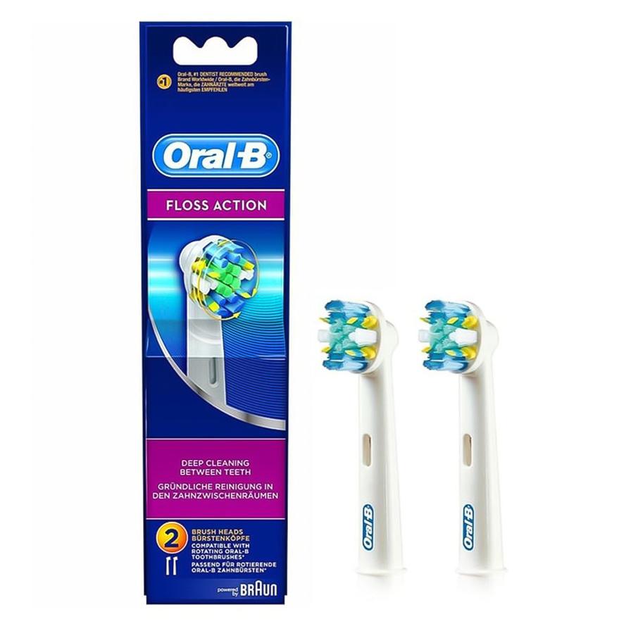 Oral-B Floss Action Toothbrush Replacement Heads, EB 25 (2 pcs)