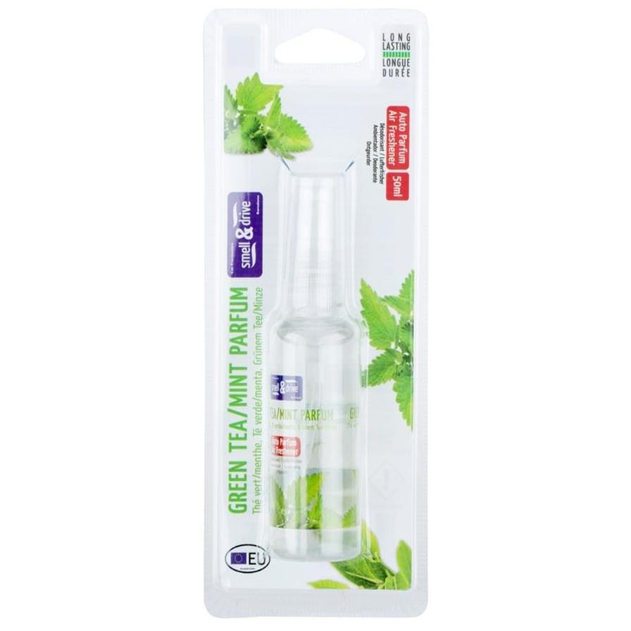 Smell & Drive Auto Parfum Air Freshener Spray (50 ml, Green Tea/ Mint)