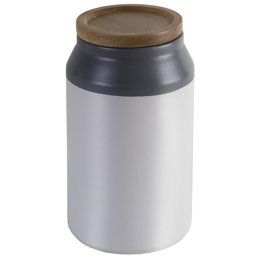 Jamie Oliver Ceramic Storage Jar (11 x 17.2 cm, Grey)