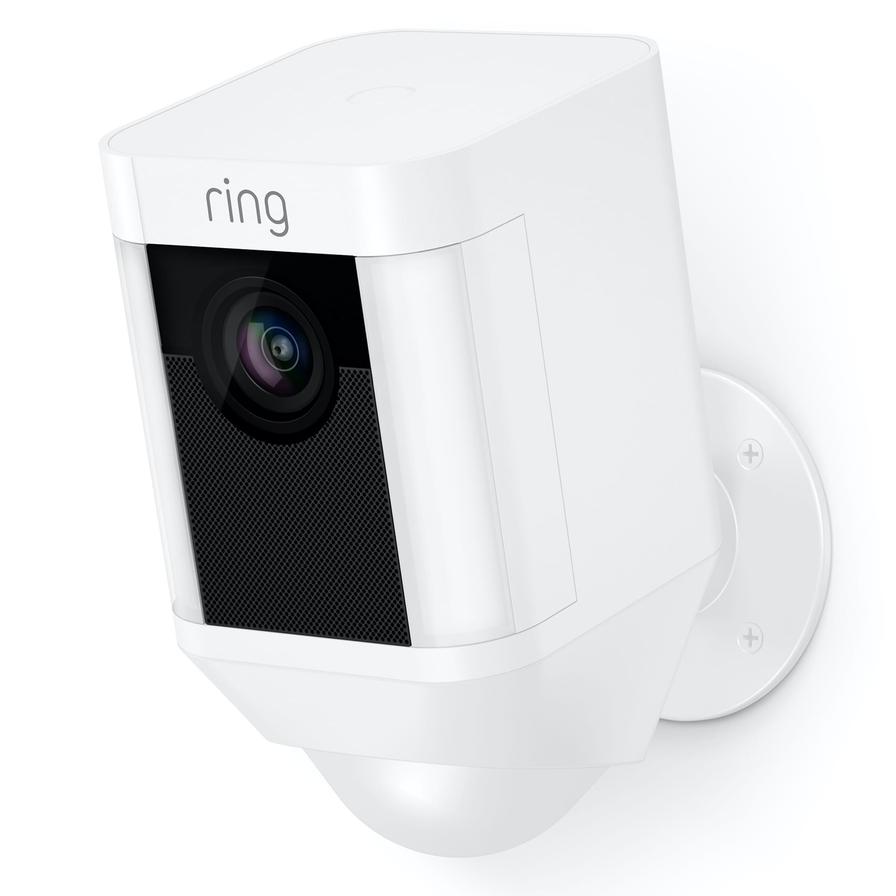 Ring Battery-Operated Security Camera (White)
