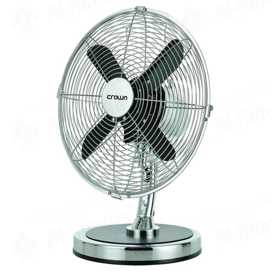 Crownline TF-216 Table Fan (45 W, Silver)