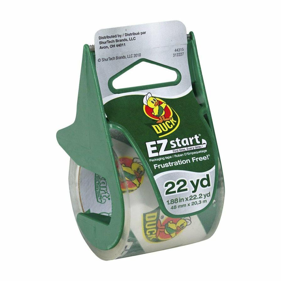 Duck EZ Start Packaging Tape with Dispenser