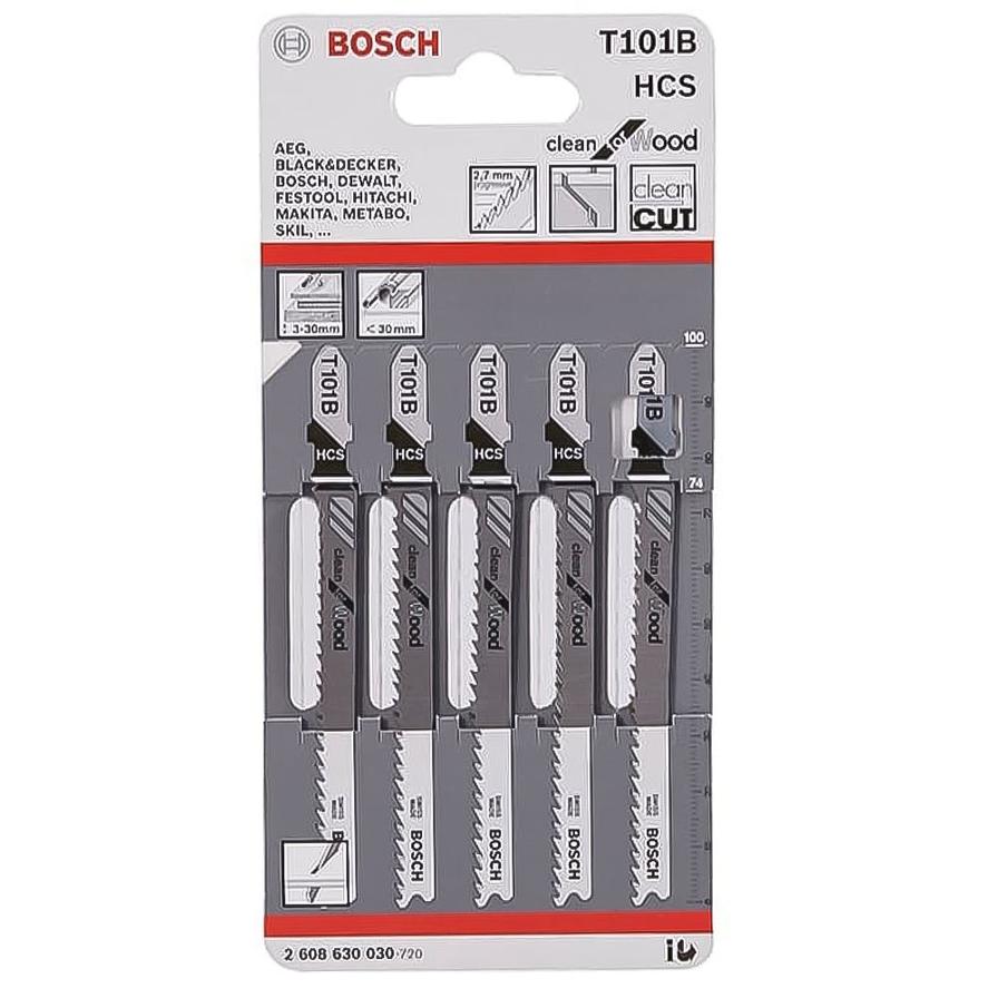 Bosch T101B HCS Jigsaw Blades (Case of 5)