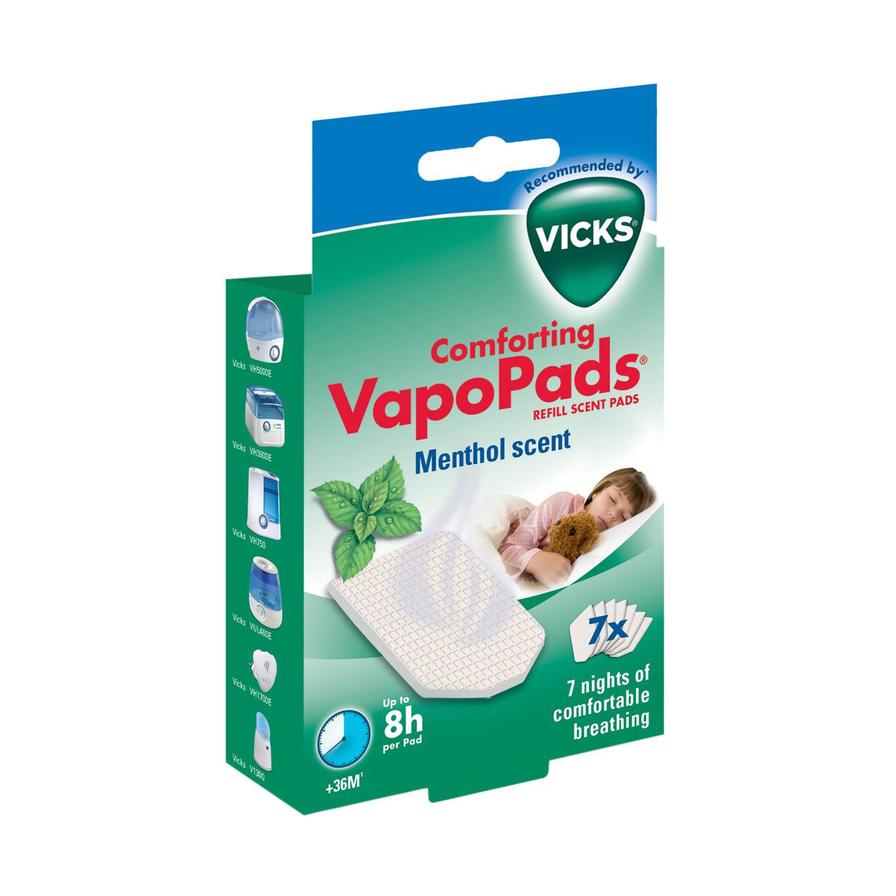 Vicks Comforting VapoPads Refill Scent Pads, Menthol Scents (7 pcs)
