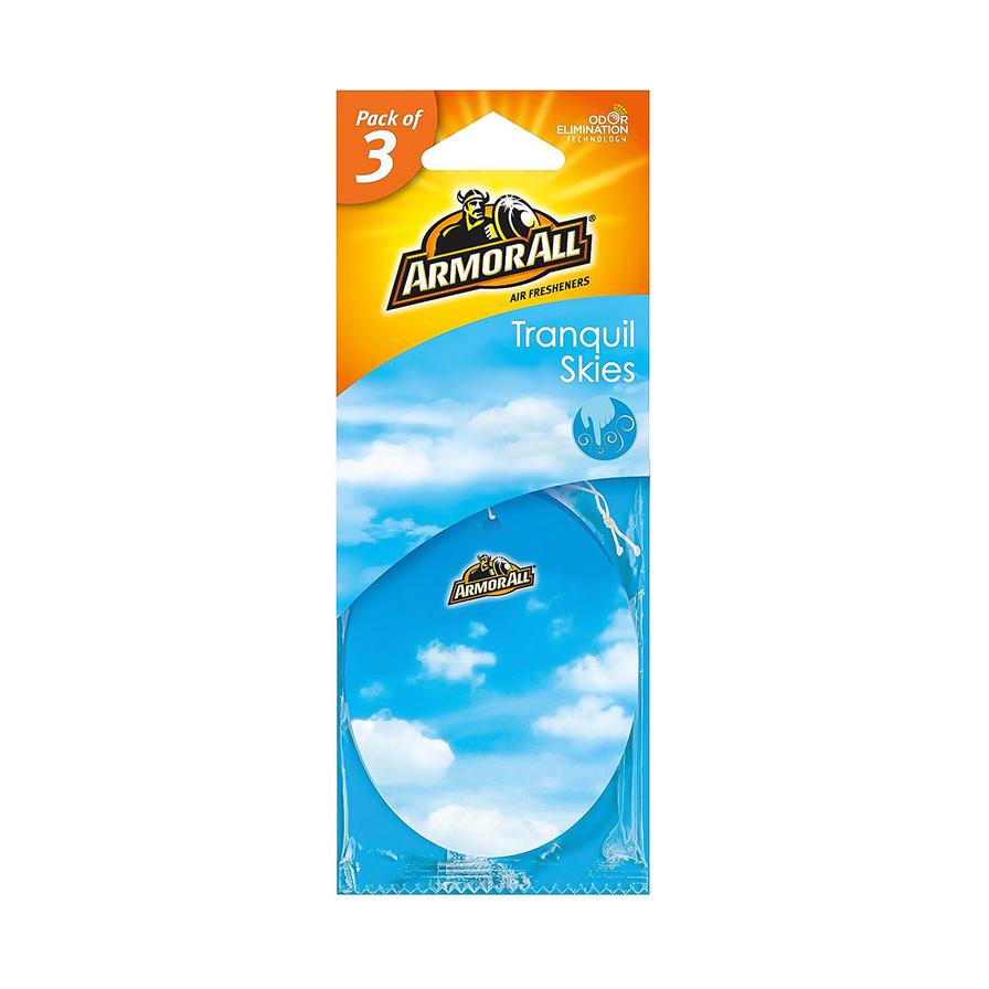 Armor All Card Air Fresheners (3 pcs, Tranquil Skies)