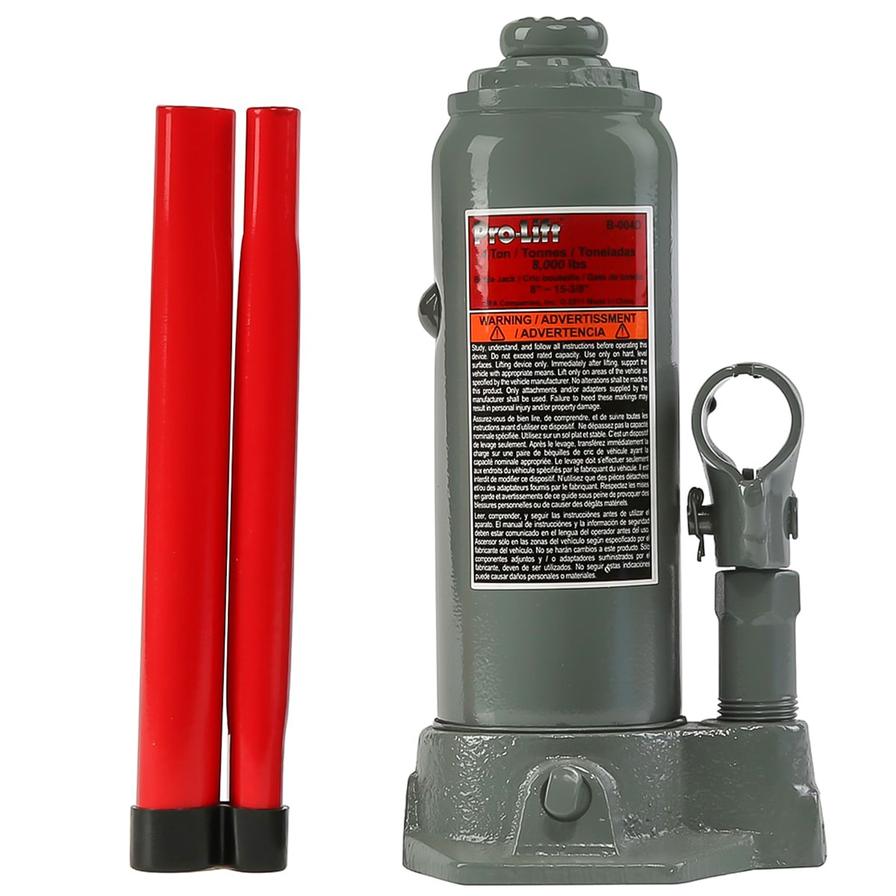 Pro Lift Hydraulic Jack (4 Ton, Gray/Red)