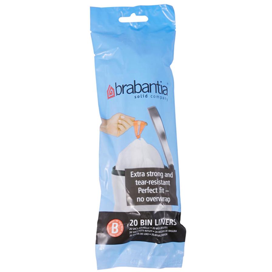 Brabantia Bin Liners Size B White (5 L, White)