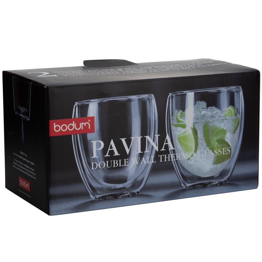 Shop Bodum Pavina Double Wall Glass (250 ml, Set of 2) Online