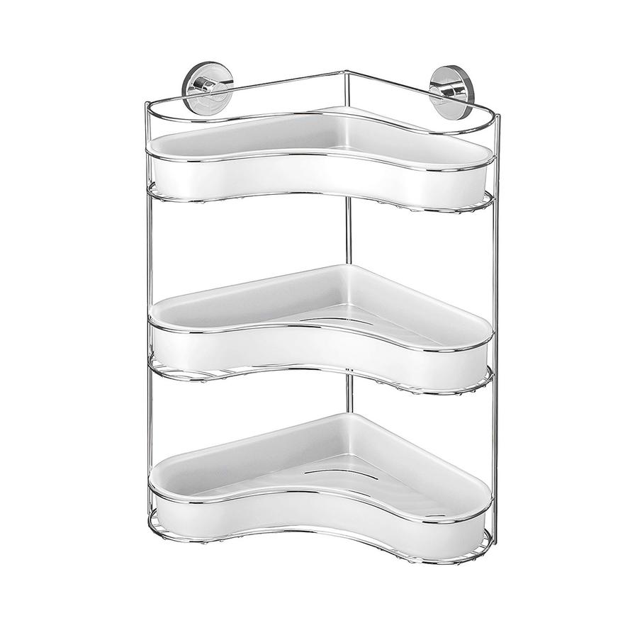 Wenko Milazzo 3-Tier Corner Rack (35 x 29 x 45 cm)