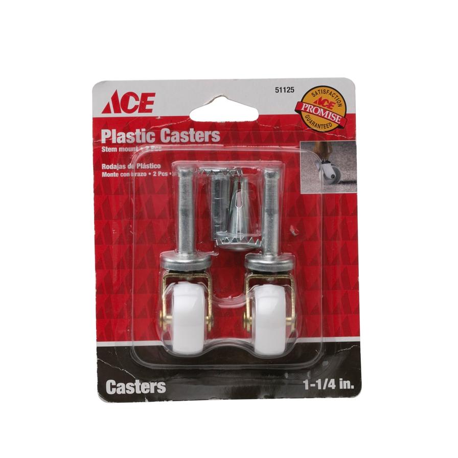ACE Plastic Casters (Pack of 2)