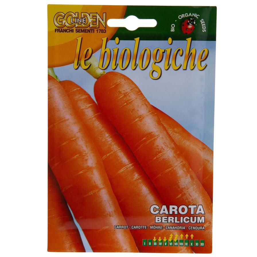 Franchi Golden Line Le Biologiche Organic Seeds (Carota Berlicum)