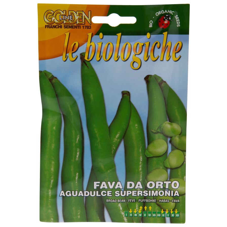 Franchi Golden Line Le Biologiche Organic Seeds (Fava Da Orto Aguadulce Supersimonia)