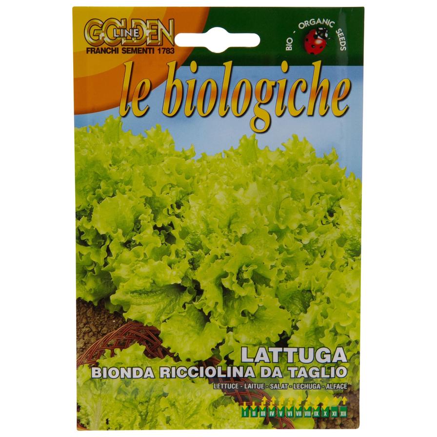 Franchi Golden Line Le Biologiche Organic Seeds (Lattuga Bionda Ricciolina Da Taglio)