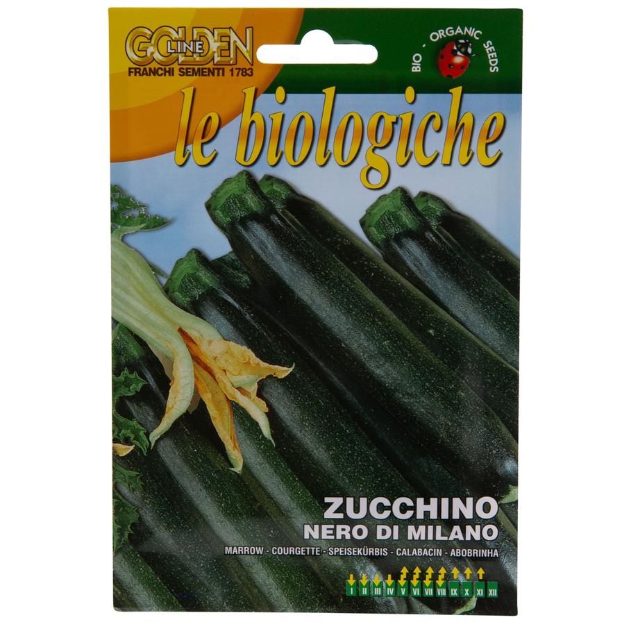 Franchi Golden Line Le Biologiche Organic Seeds (Zucchino Nero Di Milano)