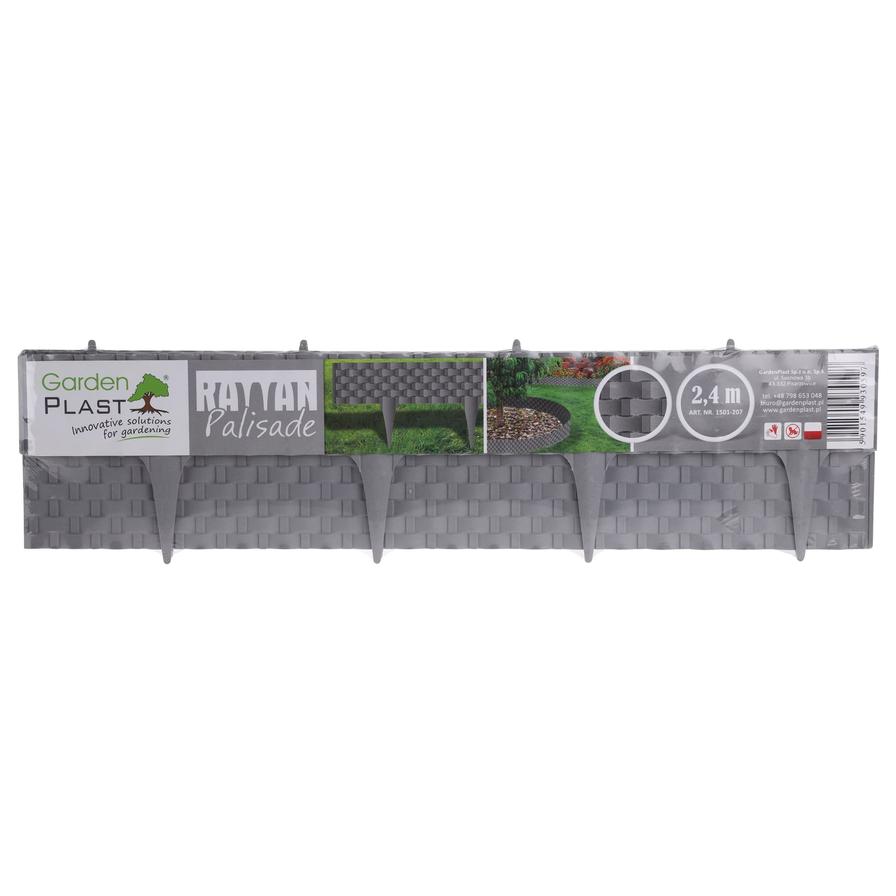 Garden Plast Palisade (3 pcs, 2.4 m, Graphite)