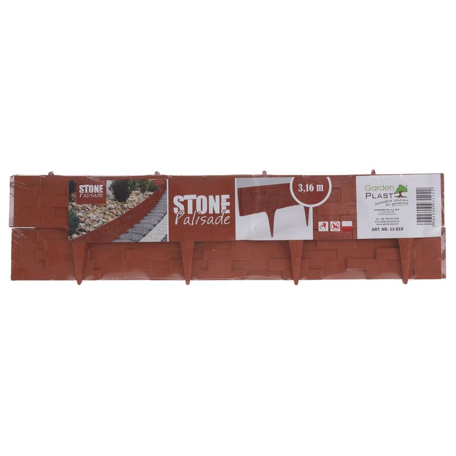 Garden Plast Stone Palisade (4 pcs, 3.2 m)