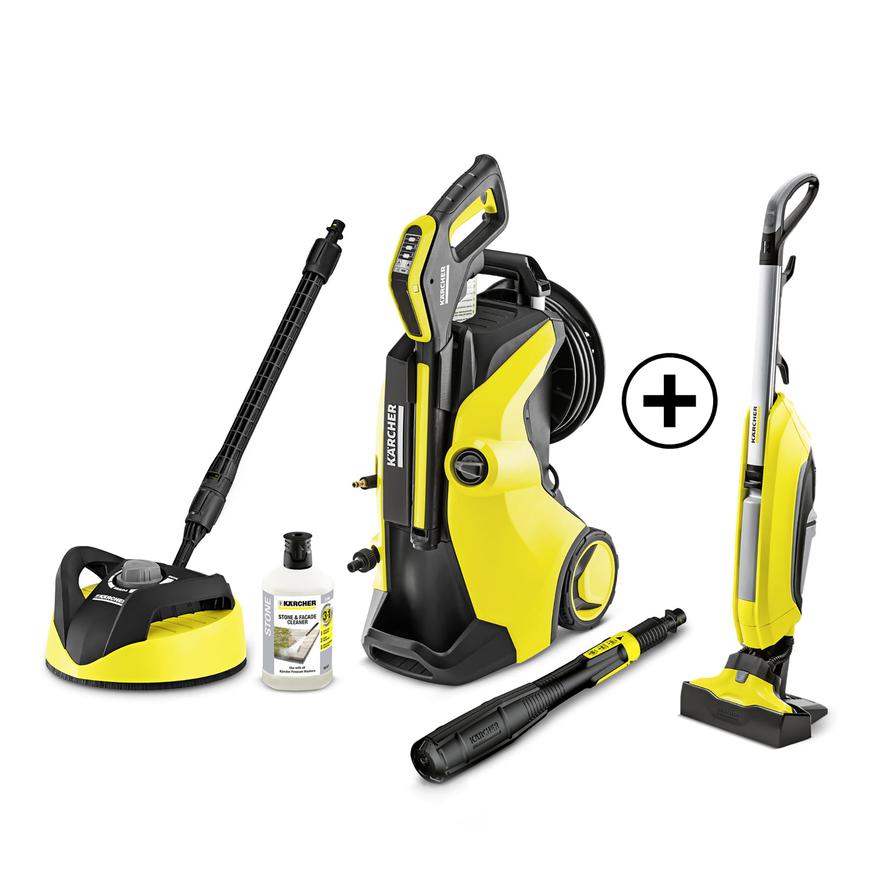 Kärcher K5 Premium Full Control Plus Home *Gb Pressure Washer + Hard Floor Cleaner Fc 5 *Gb