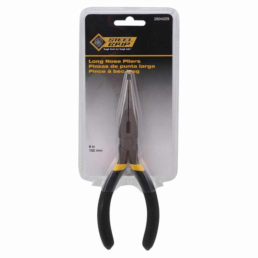 Steel Grip Carbon Steel Long Nose Pliers (15 cm)