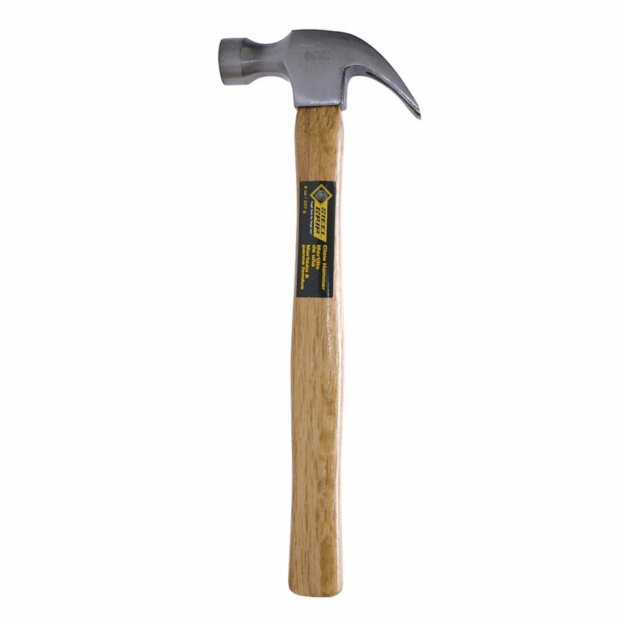 Wooden store handled hammer