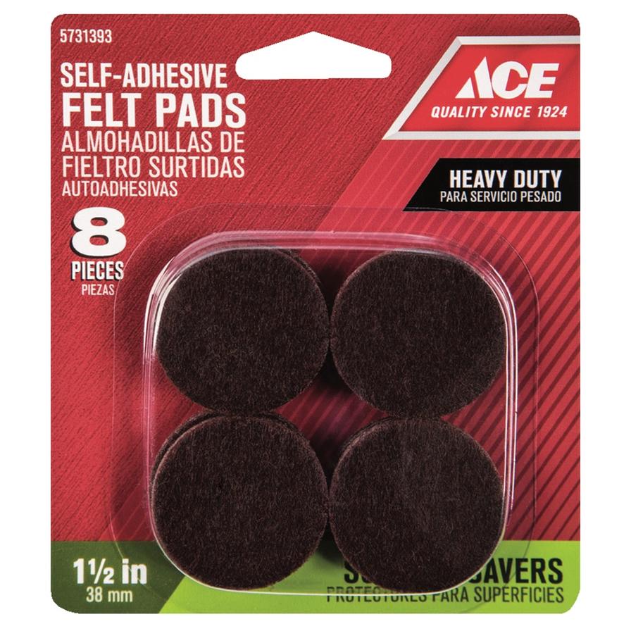 Ace Heavy Duty Self-Adhesive Felt Pads Pack (3.8 cm, 8 Pc.)