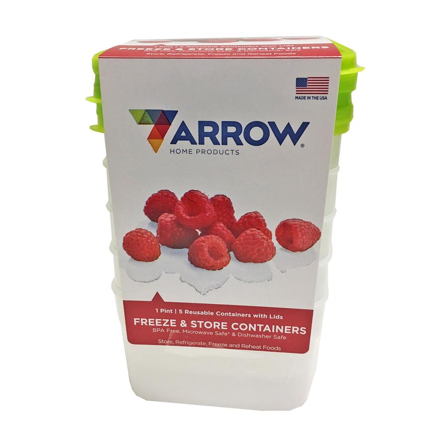 Arrow Plastic Container Set (475 ml, 5 Pc.)