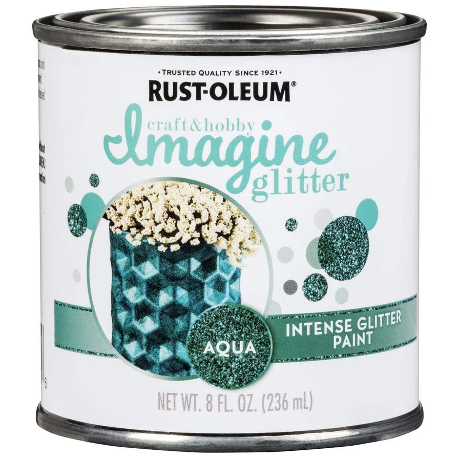 Rust-Oleum Imagine Craft & Hobby Glitter Paint (236 ml, Aqua)