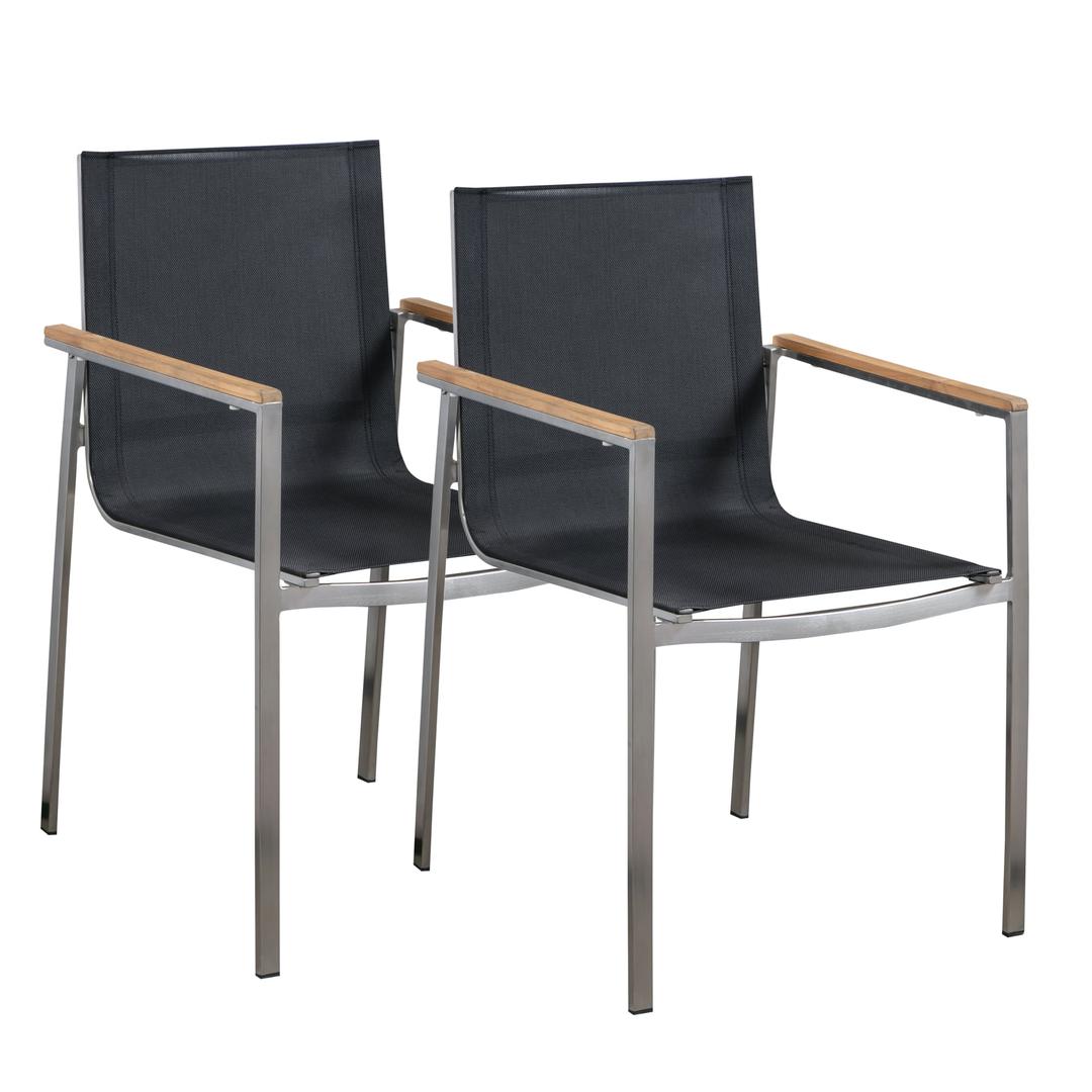 stockholm stainless steel chair warmrest generic 55 x 58 x 86 cm 2 pc