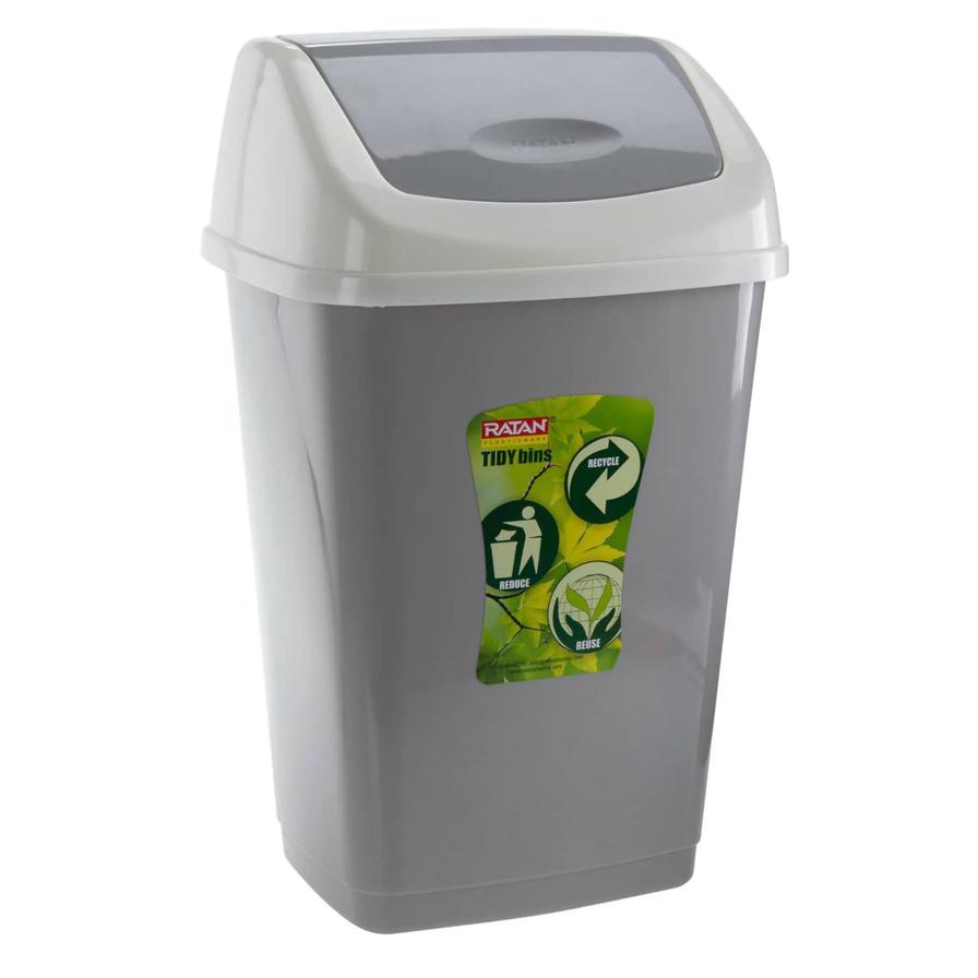 Ratan Plastic Tidy Swing Bin (9 L, 23.7 x 18.8 x 38.5 cm)