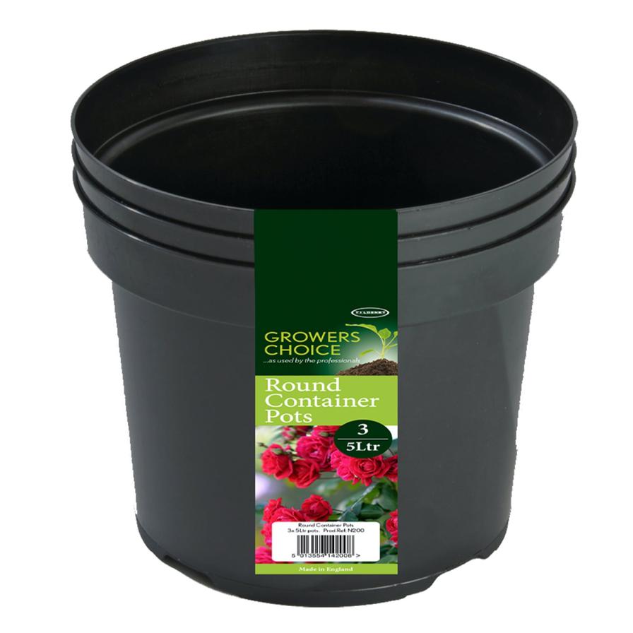 Tildenet Growers Choice Plastic  Pots (5 L, 3 Pc.)