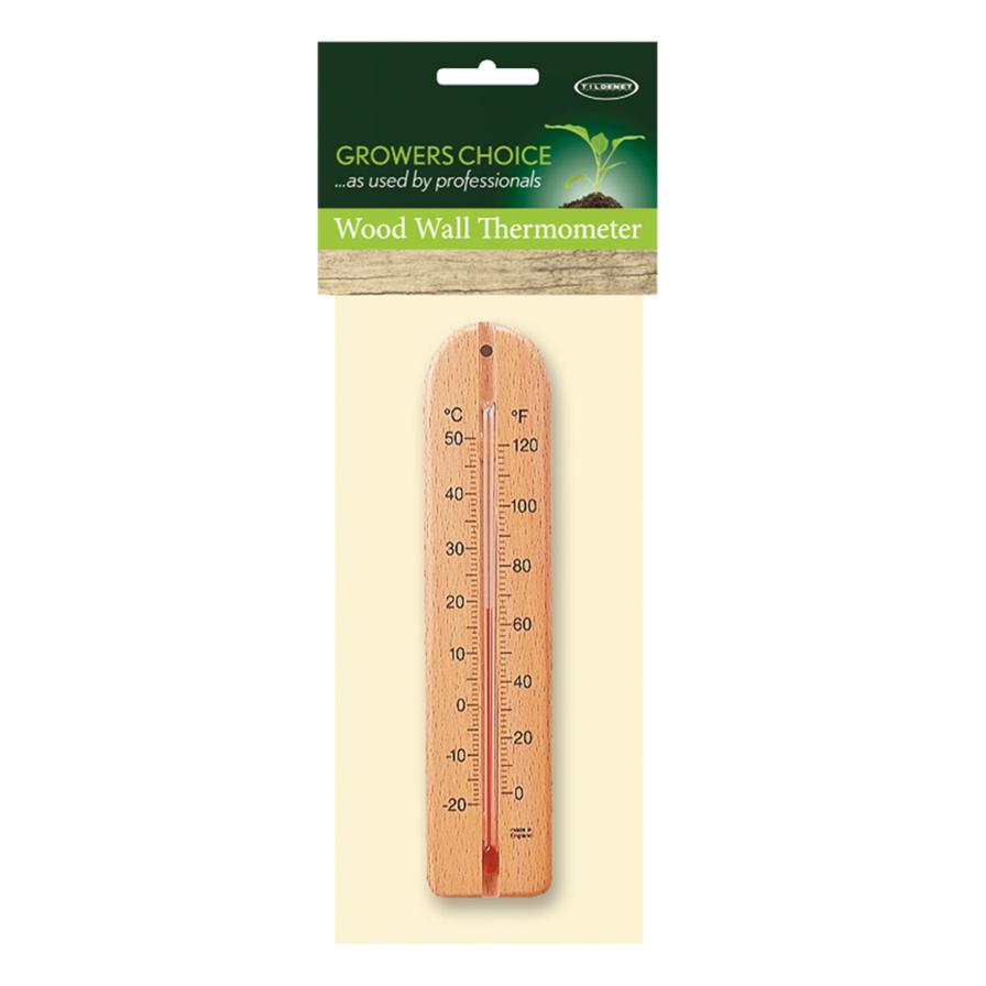 Tildenet Wood Wall Thermometer