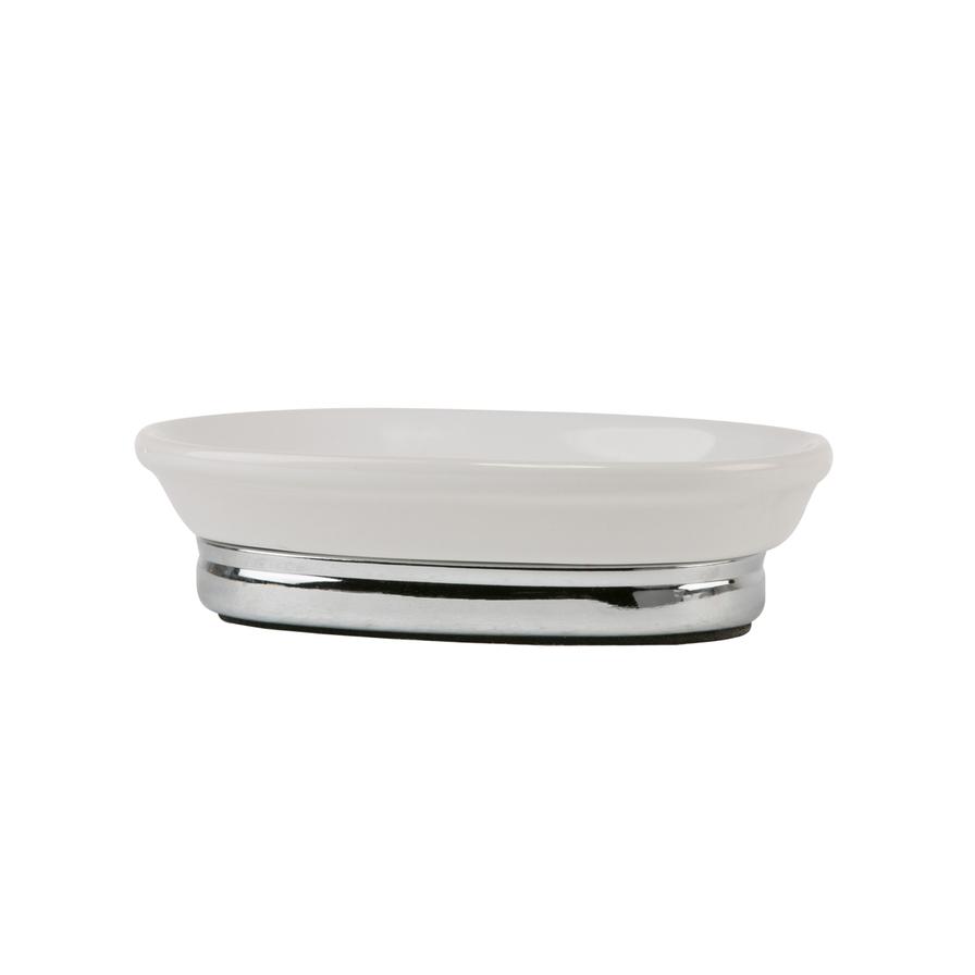 Interdesign York Oval Soap Dish (16 x 11 x 10 cm)