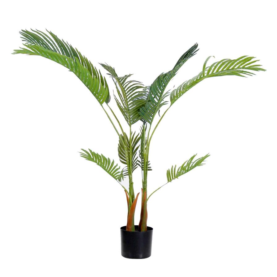 Mr Plant Areca Palm Artificial Plant W/Black Pot (25 x 25 x 130 cm)