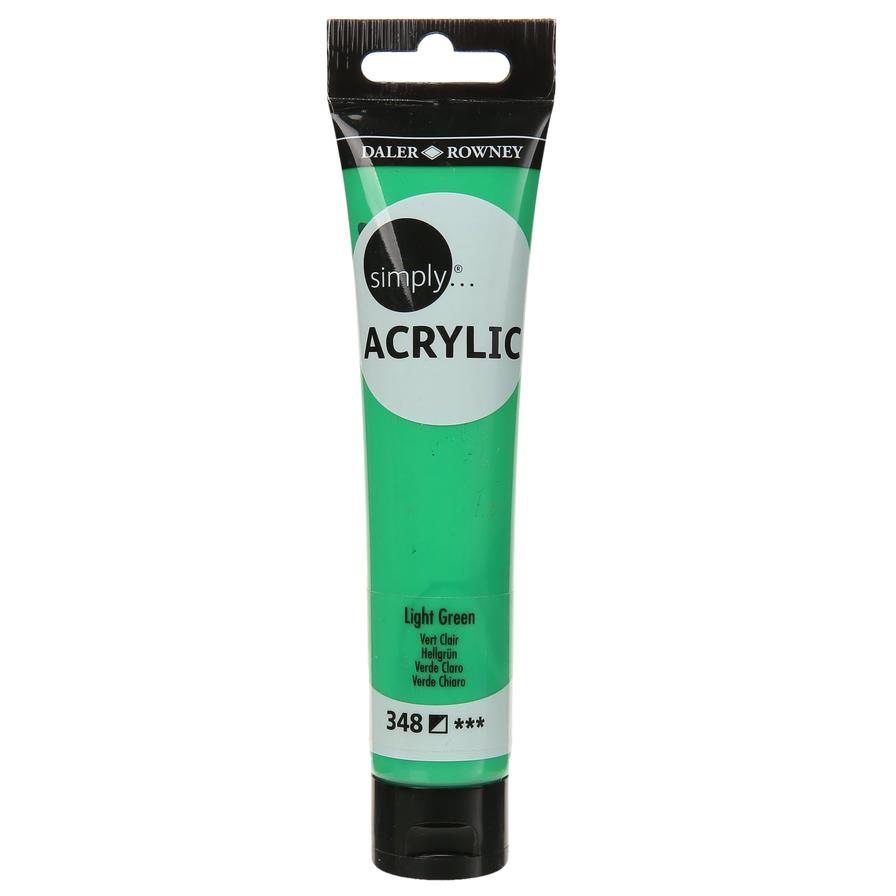 Daler Rowney Simply Acrylic Paint (75 ml, Light Green)