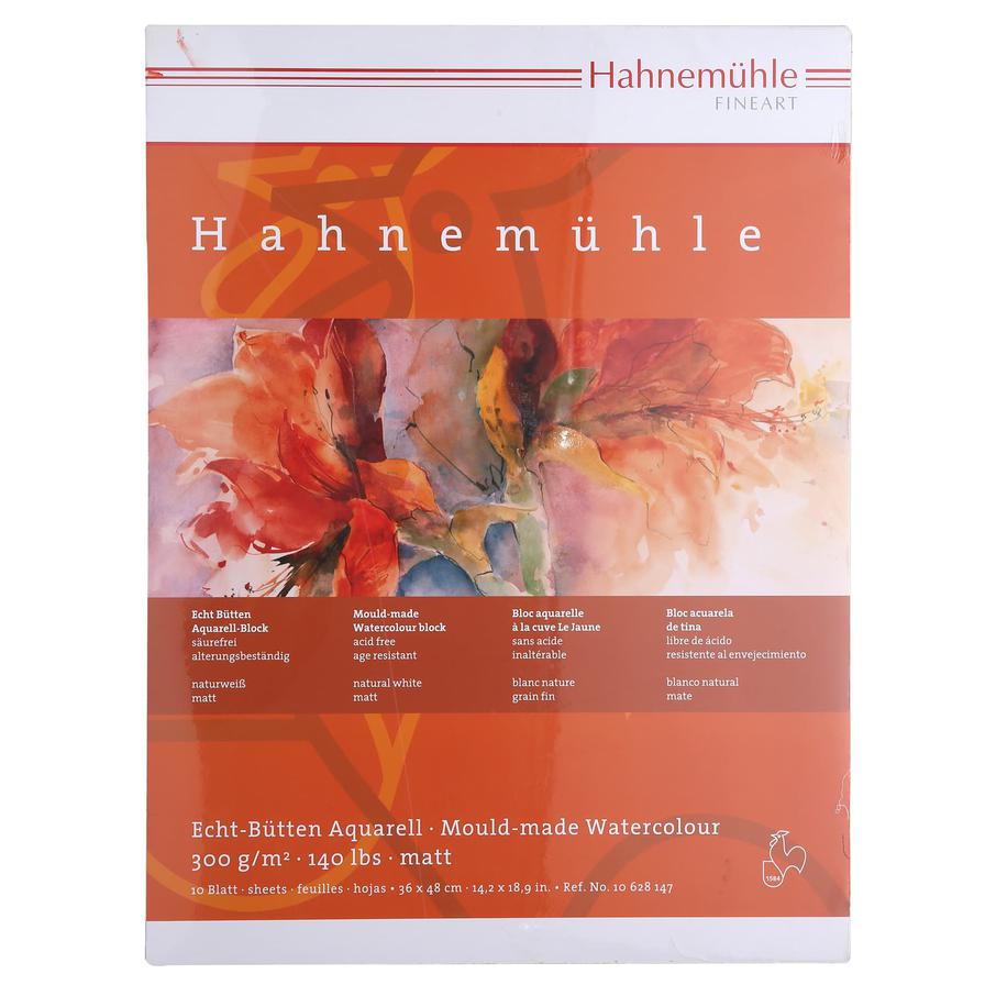 Hahnemuhle Fine Grain Watercolor Block (10 Sheets, 36 x 48 cm)