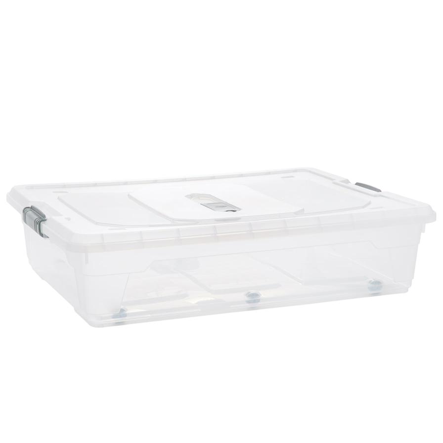 Buy Hobby Life Transparent Flat Plastic Storage Box (55 L, 60 x 80 x 19 ...