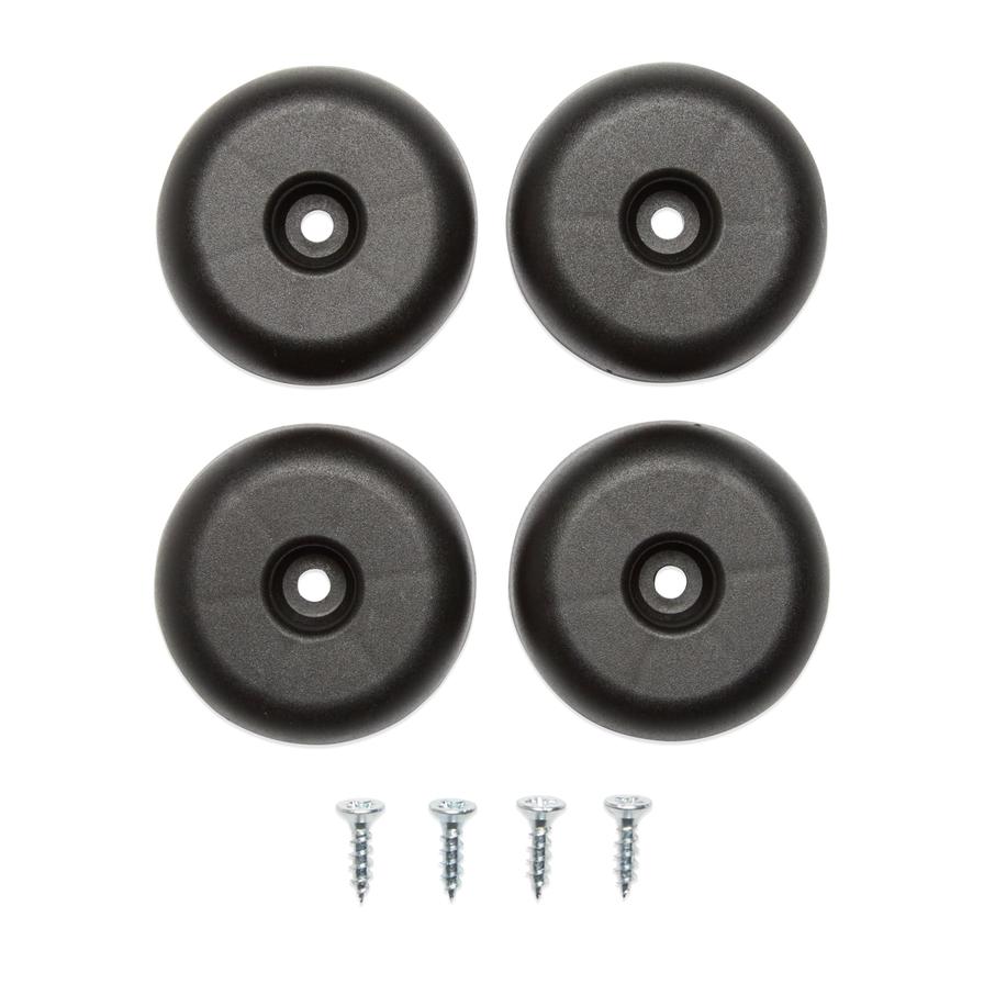 Form Konnect Plastic Cabinet Feet W/Screws Pack (50 x 15 mm, 4 Pc.)