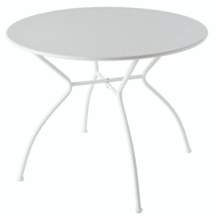 Vernon Steel Table W/Parasol Hole (950 x 720 mm)